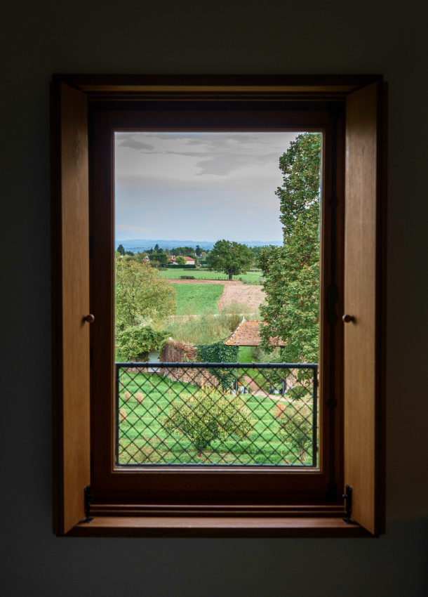 vue hôtel Troisgros près de Roanne